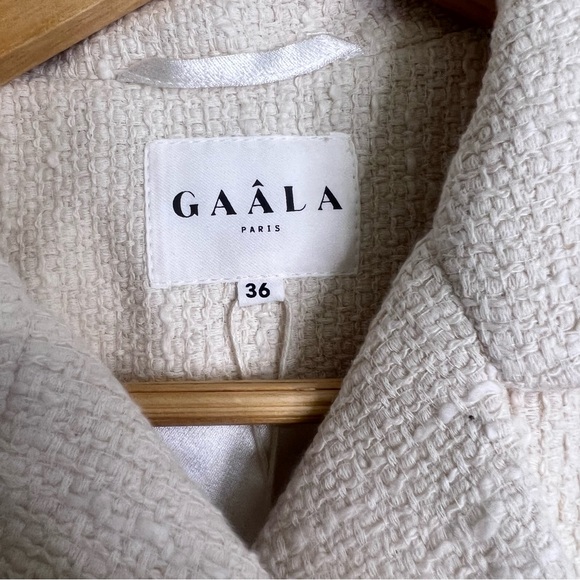 New Gaala Isabella Double Breasted Tweed Coat - Picture 15 of 16